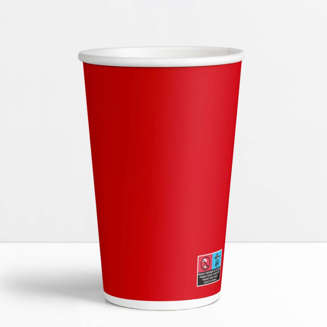 Red Card Cup 33 cl / 12 oz (50 Stück)