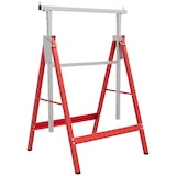 thumbnail of HOMCOM Conjunto de 2 Cavaletes Telescópicos Dobráveis com Altura Ajustável Cavaletes de Serra de Aço 68x58x80-130 cm Vermelho