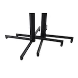 thumbnail of METRO PROFESSIONAL Bistrotisch 3in1 klappbar Aveiro, Stahl, Holz-Effekt-Druck, Ø 60 cm, höhenverstellbar (42/74/110 cm), dunkelbraun/schwarz