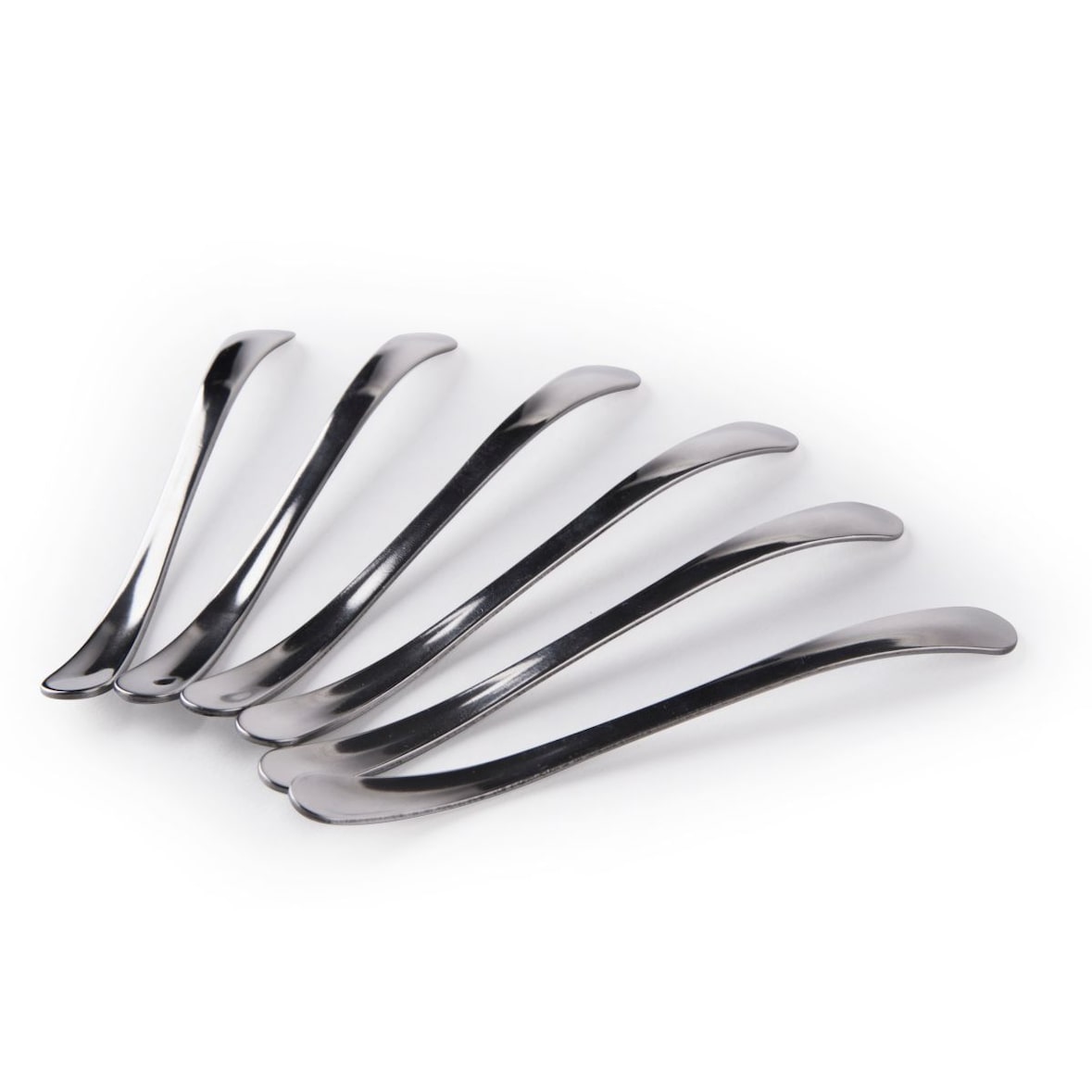 Excelsa set de 6 cucharillas de café Snake acero 11x0,5x1 cm plateado