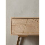 thumbnail of HiFi Lowboard SIKAR Mango Massivholz Landhaus TV Kommode 145x47x35cm, Fernsehschrank Unterschrank mit 2 Türen, Fernsehtisch Ablagefach,