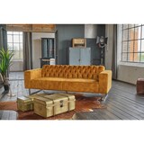 thumbnail of KAWOLA Sofa NILO 3-Sitzer Velvet Vintage gold