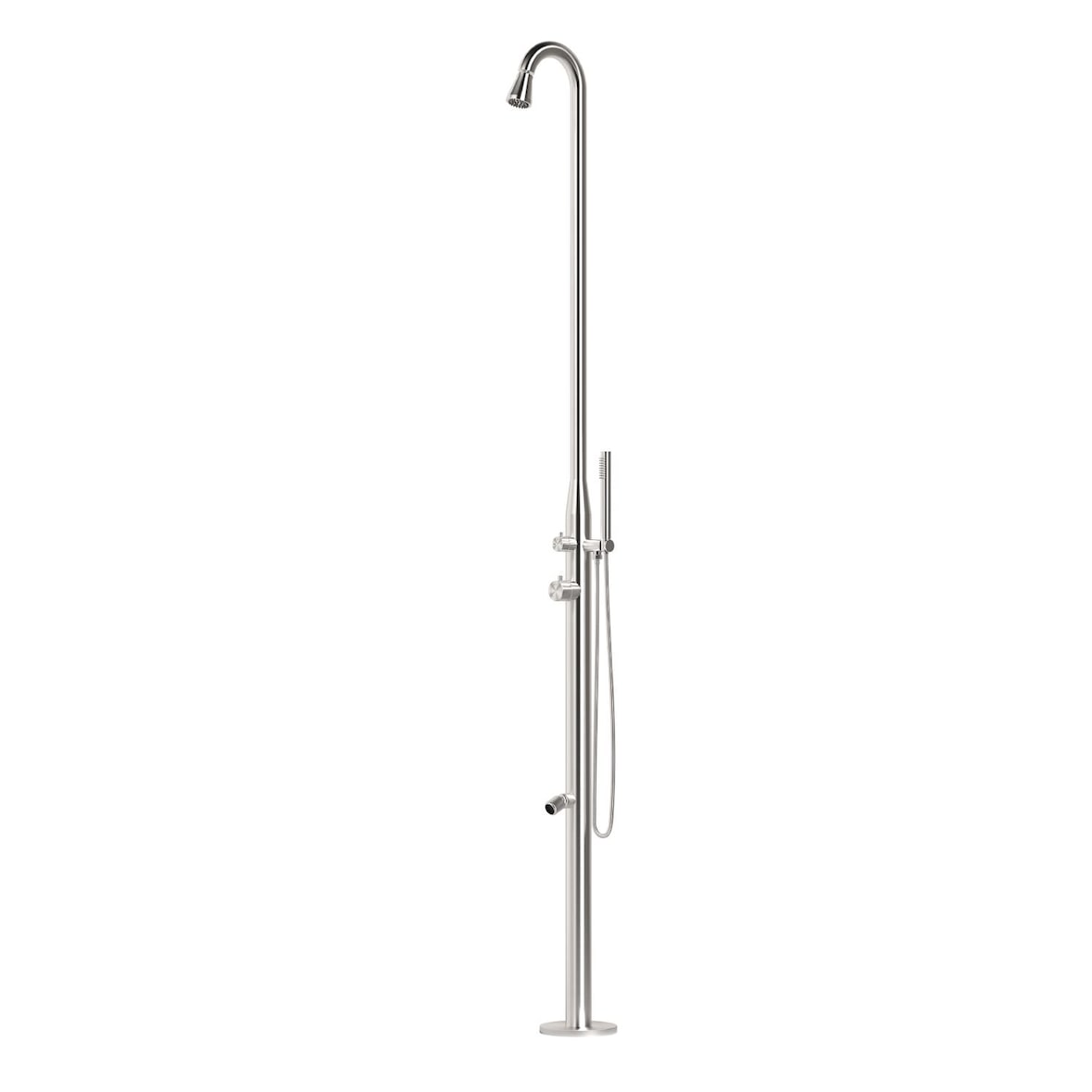 Sined Stintino Edelstahldusche 316l Mit Schwenkbarer Kopfbrause Fusswaschhahn Und Handbrause Inox