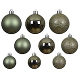 thumbnail of 30 Weihnachtskugeln Kunststoff 4-6cm Mix bruchsichere Christbaumkugeln Weihnachtsbaumkugeln Set Christbaumschmuck Weihnachtsbaumschmuck Rosmarin