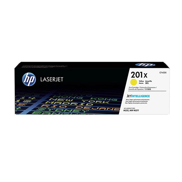 HP CF402X Jaune Cartouche de Toner ORIGINALE - 201X