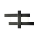 thumbnail of 50W schwarze LED-Wandleuchte im modernen Design - Geometrische Stahlstruktur, 3000K warmes Licht, 2620lm, Breite 104 cm, IP20