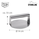 thumbnail of STONELINE Burger Smasher aus Edelstahl 14 cm, Hamburgerpresse, Grillpresse, spülmaschinengeeignet