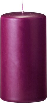 thumbnail of Flachkopf-Stumpenkerzen Bordeaux 250 x Ø 80 mm, 4 Stück