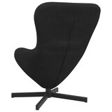 thumbnail of Fauteuil œuf Noir 63 x 73 x 90 cm Velours Modèle Pervoriax