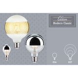 thumbnail of Paulmann Modern Classic Edition Standard 230V LED Globe Kopfspiegel E27 G95600lm 6,5W 2700K dimmbar Kopfspiegel Gold 28675