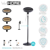 thumbnail of WellHome - Terrassenheizer mit 3 Quarzröhren 50x18x21cm