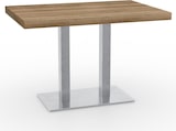 thumbnail of Bistrotisch XL 48 mm | 120x70 cm | Eiche Rustikal | Edelstahl Gestell
