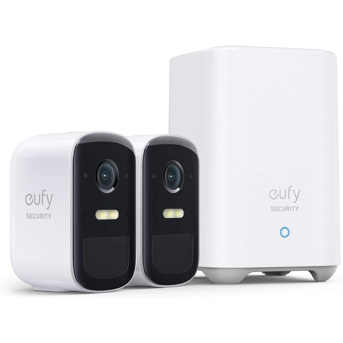 Anker eufy Security eufyCam 2C Pro kabelloses Sicherheitssystem, 2K Doppel-Kamera-Set, Homekit kompatibel, Nachtsicht - Weiß