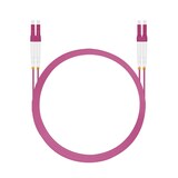 thumbnail of Helos LWL Patchkabel LC/LC Duplex 50/125µm OM4 erikaviolett 1,0m