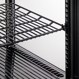 thumbnail of Cleiton® Vitrina Pastelera Expositora Refrigerada Vertical 3 Estantes 1 Puerta Negra 70 Litros Ventilada | Vitrina Sobremesa Cristal Recto