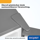 thumbnail of Exquisit Vollraumkühlschrank KS320-V-H-040D inoxlook | Nutzinhalt: 242 L | 5 Glasablagen | LED-Beleuchtung | Ohne Gefrierfach