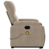 thumbnail of vidaXL Massagesessel mit Aufstehhilfe Taupe Mikrofasergewebe
