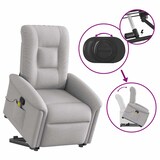 thumbnail of vidaXL Massagesessel mit Aufstehhilfe Wolkengrau Stoff