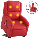 thumbnail of vidaXL Massagesessel mit Aufstehhilfe Rot Kunstleder