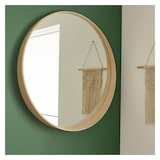 thumbnail of Miroir rond en chêne VALI