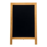 thumbnail of Securit® Stoepbord "Deluxe" - Teak - Hout met gelakte rubberhout afwerking - 55x85cm
