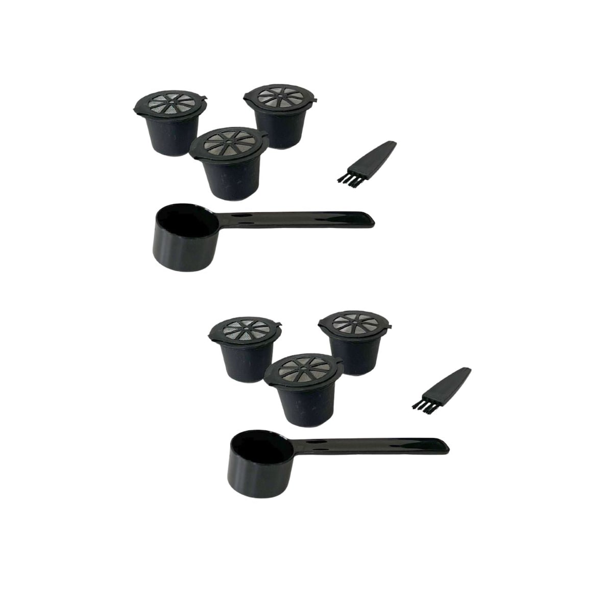 Set van 2 sets van 3 herbruikbare Nespresso-capsules Fackelmann Ontbijt