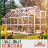 thumbnail of Gardebruk Aluminium Gewächshaus 7,2m² Treibhaus Garten Frühbeet