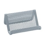 thumbnail of Visitenkarten-Aufsteller, 11x7,5x5 cm, metallic silber Q-CONNECT KF04729