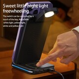 thumbnail of Chargeur Sans Fil Multifonctionnel 5 en 1 Pliable Avec Lumière LED et Double USB Blanc YONIS