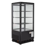 thumbnail of GastroHero Kühlvitrine ECO – 78 Liter, schwarz, mit LED-Beleuchtung und 3 höhenverstellbaren Rosten, energiesparend, ideal für Gastronomie & Verkauf