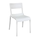 thumbnail of Juego de 4 sillas de plástico blancas para terraza