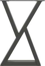 thumbnail of vidaXL Esstisch Beine 2 Stk. Anthrazit 60x(72-73,3) cm Stahl