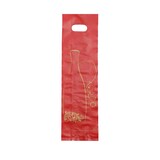 thumbnail of Tasche 1 Plastikflasche HDPE rot ausgeschnittene Griffe 12+ 3/3 x 46 cm pro 1000 - Gimex