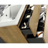 thumbnail of Alpenberger Doppel Waschbecken mit Unterschrank | Badmöbel Set | Waschbeckenunterschrank mit Waschtisch 120 cm Breit | Badezimmer Spiegel mit Led Rund