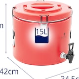 thumbnail of Royal Catering Contenedor isotérmico - 15 L - Grifo de vaciado -