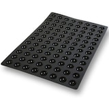 thumbnail of LACOR molde silicona platino BLACK 60x40 MINI SEMIESFERA 96 cavidades de 35x17 mm, 11 ml