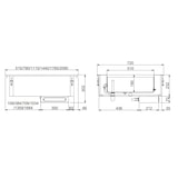 thumbnail of Chefgastro Einbau Bain Marie 3/1 - Manuelle Wasserbefüllung BxTxH 1115x720x302mm