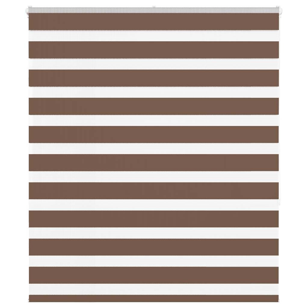 vidaXL Doppelrollo Braun 120x150 cm Stoffbreite 115,9 cm Polyester