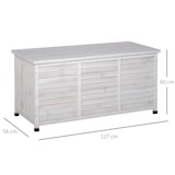 thumbnail of Outsunny Panca Contenitore in Legno di Abete Cassapanca da Esterno