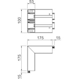 thumbnail of OBO Bettermann Außeneck GK-AS53165RW 6113410