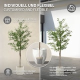 thumbnail of ML-Design – Künstlicher Olivenbaum – 180 cm | mit Früchten, Naturholzstamm, im Topf, Kunstpflanze Indoor & Outdoor