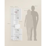 thumbnail of Helloshop26 - Armoire de salle de bain meuble de rangement colonne avec tiroir étagères réglables compartiments 30 x 30 x 170 cm 12_0004018
