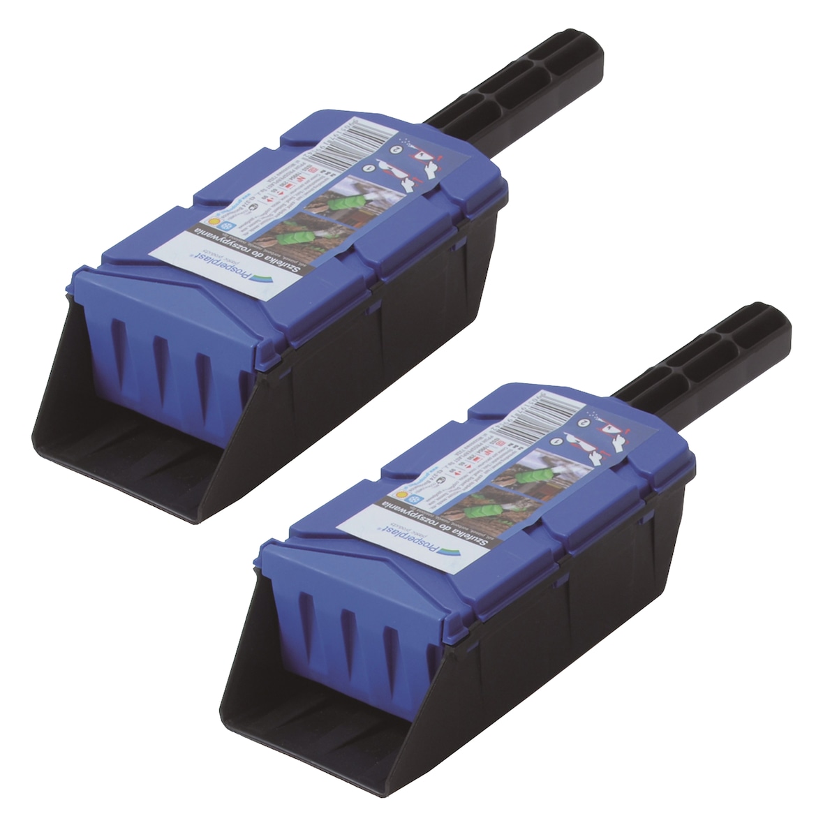 WellHome - Pak 2 middelendispensers van 29 x 9,9 x 6,5 cm in blauw