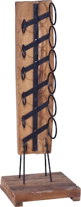 thumbnail of vidaXL Weinständer für 6 Flaschen 35x35x100 cm Massivholz Teak