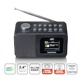 thumbnail of Lenco CR-625BK - DAB+/FM Radiowecker mit Farbdisplay, Sleeptimer und Doppelalarmfunktion - Schwarz