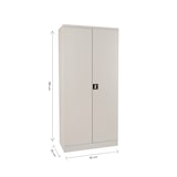 thumbnail of SIGMA Armoire de classement, métal, 92 x 42 x 195 cm, 4 étagères réglables, verrouillable, gris