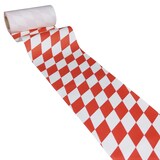 thumbnail of JUNOPAX Papiertischläufer Raute rot-weiß 50m x 0,20m, nass- und wischfest