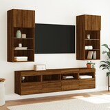 thumbnail of vidaXL TV-Wandschrank mit LED-Leuchten Braun Eichen-Optik 40x30x40 cm