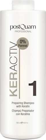 Ein weißer Behälter mit Haarpflegeprodukten.