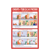 thumbnail of Pancarte "CONSIGNES INCENDIE" - 20x30cm  - Etiq-Etal